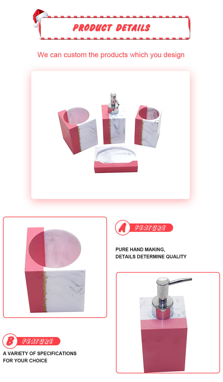Dongguan bathroom ware polyresin bath sets accessories for bathroom