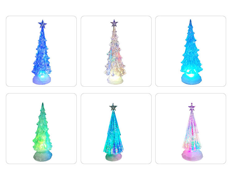 Home Decor LED Hollow Light acrylic Christmas Tree Decoration Ornament Christmas Light