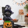 万圣节女巫猫摆件