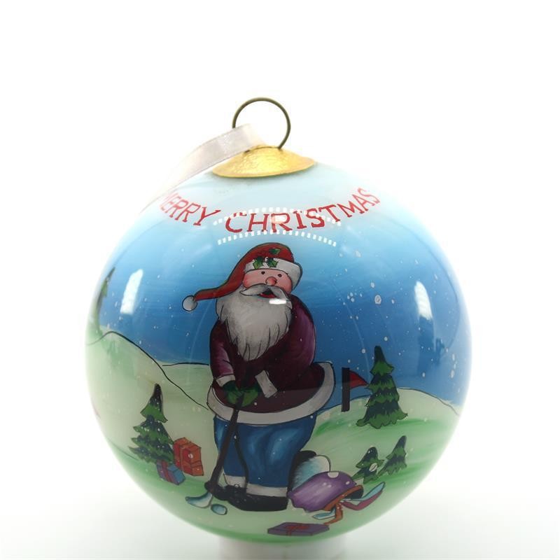 厂家直供制订玻璃内画球 圣诞节装饰挂件圣诞树装饰